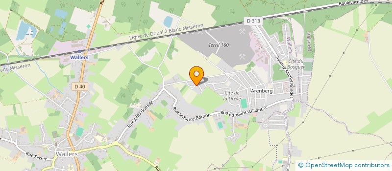 localisation de l'entreprise MADAME NADINE BARALLE  WALLERS