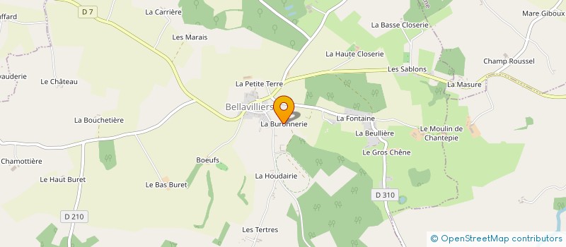 localisation de l'entreprise MADAME NADINE BARBIER à BELLAVILLIERS
