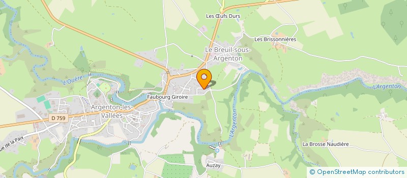 localisation de l'entreprise MADAME NADINE BARON  ARGENTONNAY