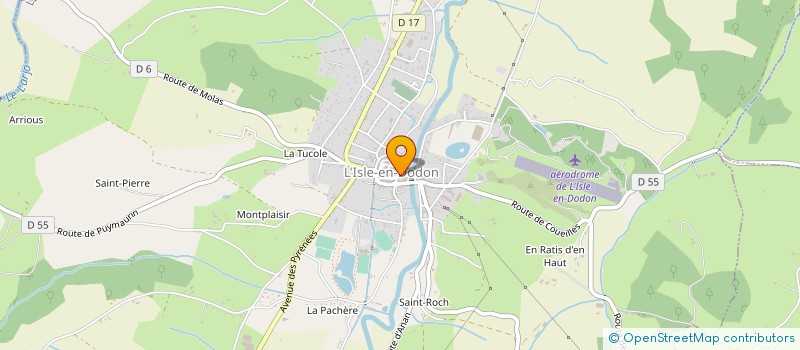 localisation de l'entreprise MADAME NADINE BARUS  L'ISLE-EN-DODON