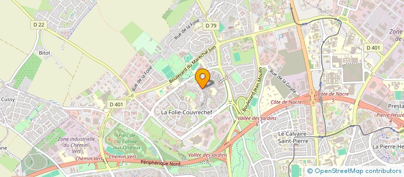 localisation de l'entreprise MADAME NADINE BAUDET à CAEN