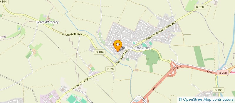 localisation de l'entreprise MADAME NADINE BAZIN  VAROIS-ET-CHAIGNOT