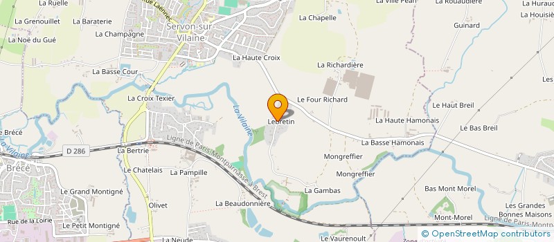 localisation de l'entreprise MADAME NADINE BEGHIN  SERVON-SUR-VILAINE