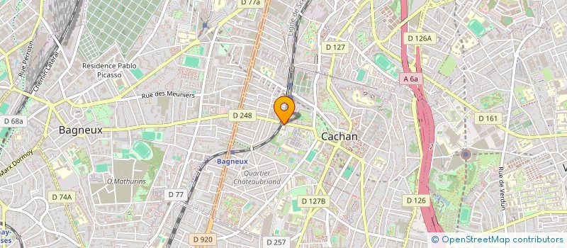 localisation de l'entreprise MADAME NADINE BELALIET à CACHAN