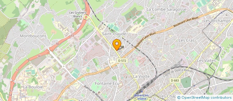 localisation de l'entreprise MADAME NADINE BELLEC à BESANCON