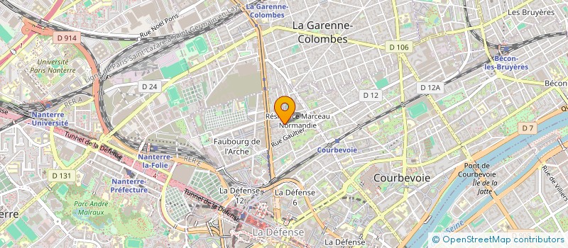 localisation de l'entreprise MADAME NADINE BEN ALAYA à COURBEVOIE