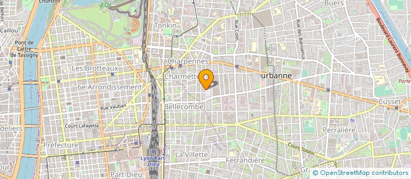 localisation de l'entreprise MADAME NADINE BEN AZA à VILLEURBANNE