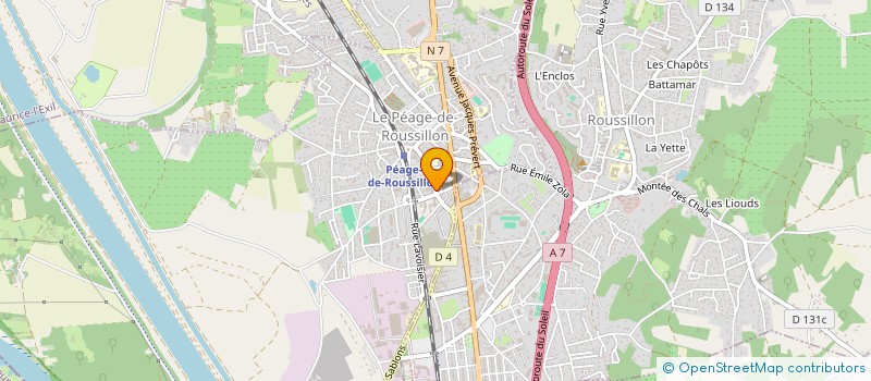 localisation de l'entreprise MADAME NADINE BEN NEJMA  LE PEAGE-DE-ROUSSILLON