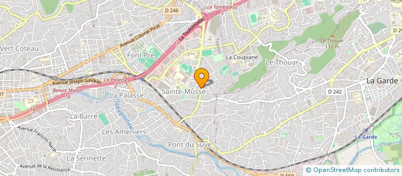 localisation de l'entreprise MADAME NADINE BENOIT  TOULON