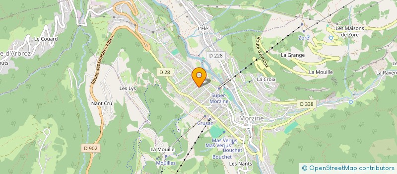 localisation de l'entreprise MADAME NADINE BERGER  MORZINE