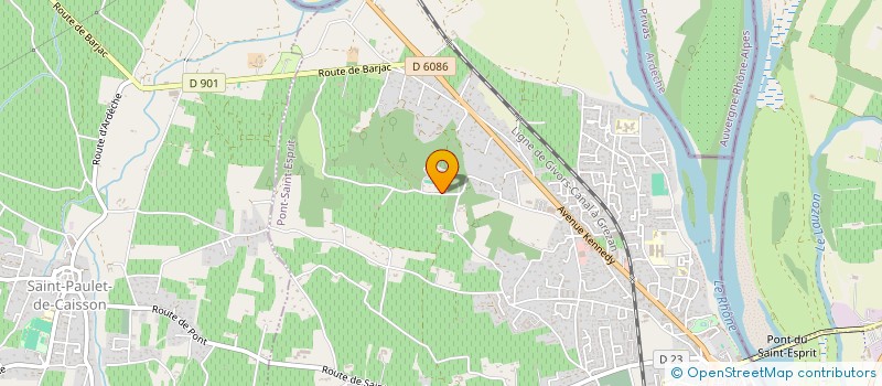 localisation de l'entreprise MADAME NADINE BERGERAND  PONT-SAINT-ESPRIT