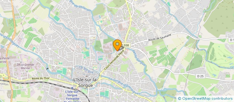 localisation de l'entreprise MADAME NADINE BERTIGNIER  L'ISLE-SUR-LA-SORGUE