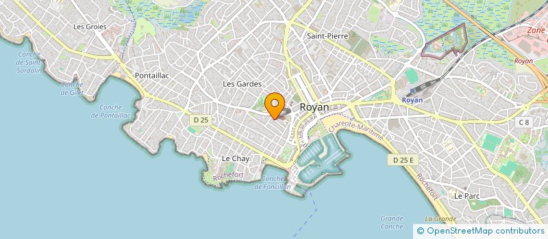 localisation de l'entreprise MADAME NADINE BICHARD à ROYAN
