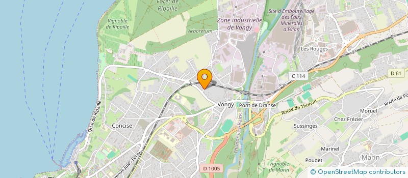localisation de l'entreprise MADAME NADINE BIGUANE MONIZ à THONON-LES-BAINS