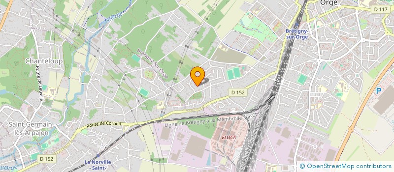 localisation de l'entreprise MADAME NADINE BINART à BRETIGNY-SUR-ORGE