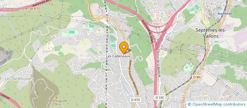 localisation de l'entreprise MADAME NADINE BINI à LES PENNES-MIRABEAU