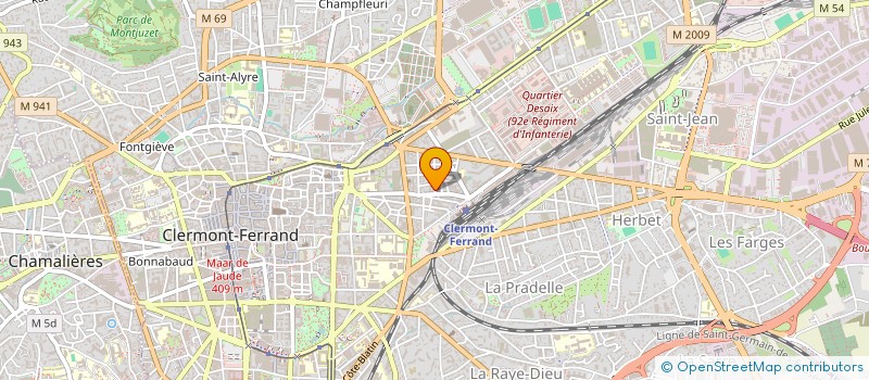 localisation de l'entreprise MADAME NADINE BIYE NDOGO  CLERMONT-FERRAND