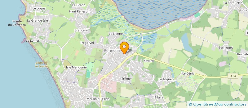 localisation de l'entreprise MADAME NADINE BIZEUL  PENESTIN