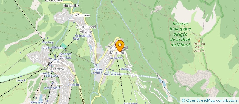 localisation de l'entreprise MADAME NADINE BLANC à COURCHEVEL