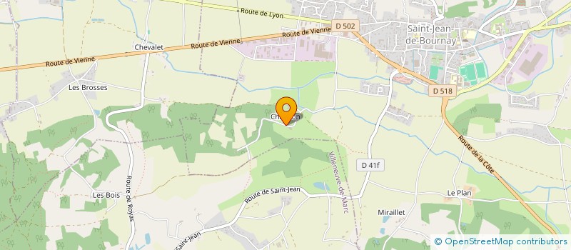 localisation de l'entreprise MADAME NADINE BOGEY  SAINT-JEAN-DE-BOURNAY