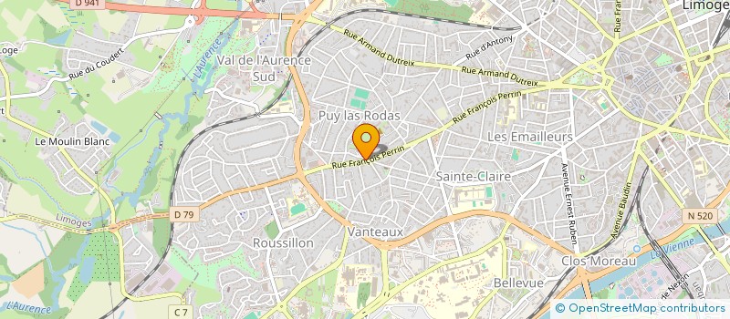 localisation de l'entreprise MADAME NADINE BOISSARD  LIMOGES