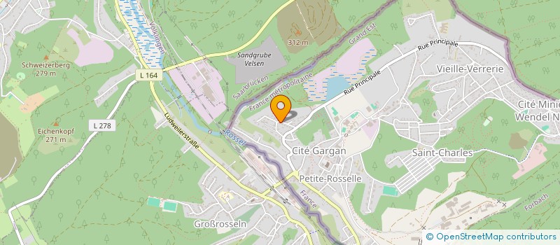 localisation de l'entreprise MADAME NADINE BORUCKI  PETITE-ROSSELLE