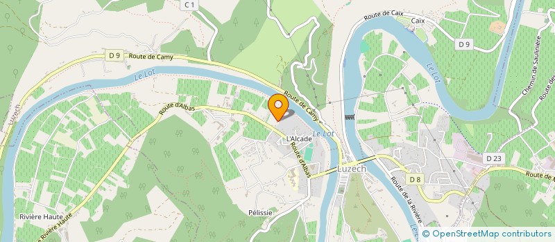 localisation de l'entreprise MADAME NADINE BOULZAGUET  LUZECH