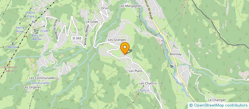 localisation de l'entreprise MADAME NADINE BOUVET  SAINT-GERVAIS-LES-BAINS