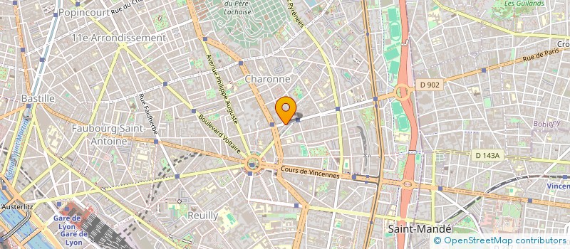 localisation de l'entreprise MADAME NADINE BOUVIER  PARIS