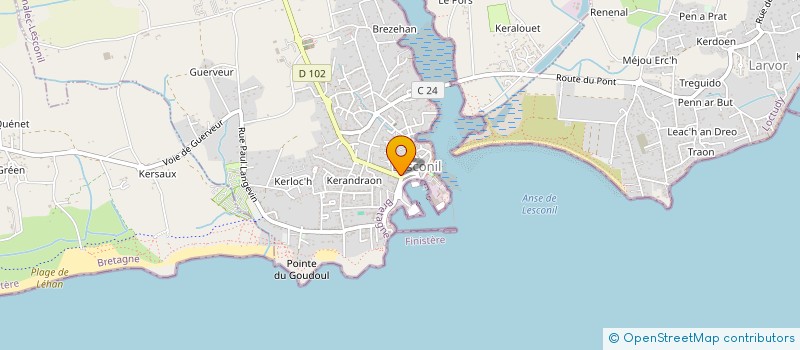 localisation de l'entreprise MADAME NADINE BOUVIER  PLOBANNALEC-LESCONIL