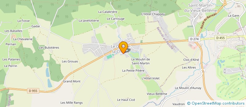 localisation de l'entreprise MADAME NADINE BOUZEAU à BELFORET-EN-PERCHE