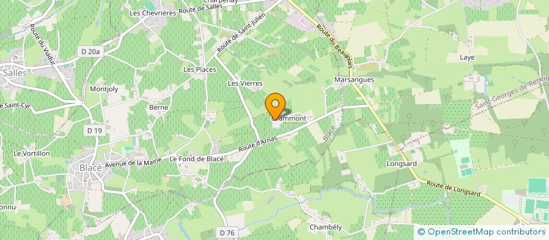 localisation de l'entreprise MADAME NADINE BRANCHE  BLACE