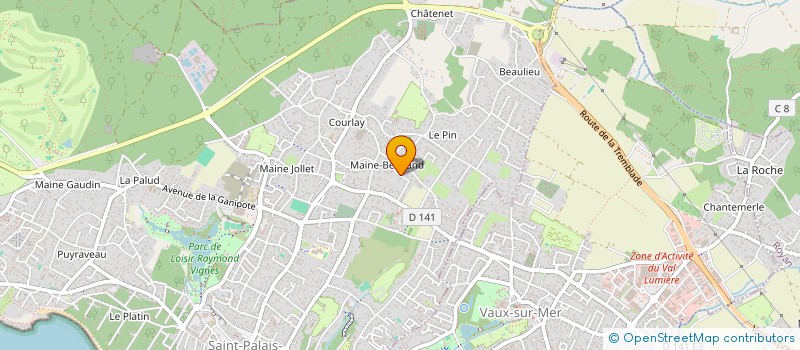 localisation de l'entreprise MADAME NADINE BRAUD à SAINT-PALAIS-SUR-MER