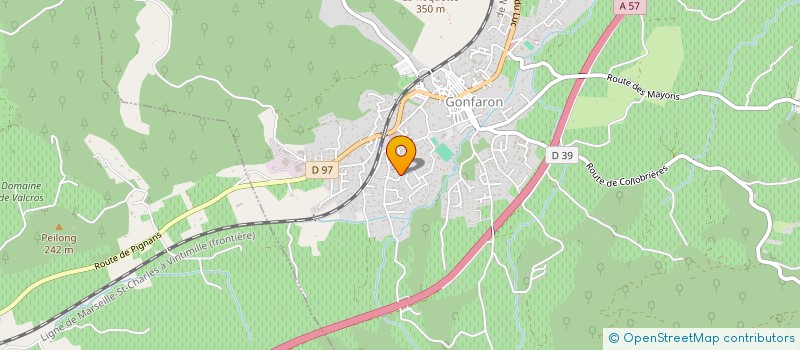 localisation de l'entreprise MADAME NADINE BRIANO à GONFARON