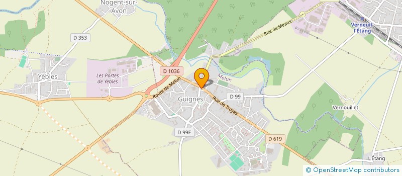 localisation de l'entreprise MADAME NADINE BROCARD  OZOUER-LE-VOULGIS