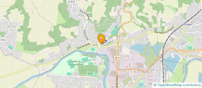 localisation de l'entreprise MADAME NADINE BROIGNIEZ  CUFFIES