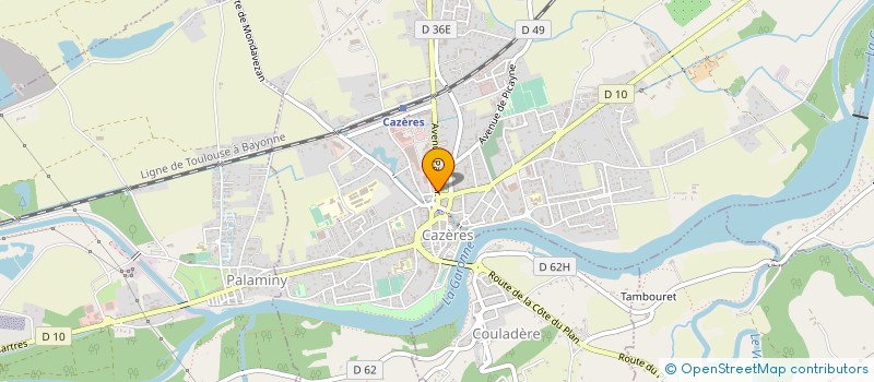 localisation de l'entreprise MADAME NADINE BUGES  CAZERES