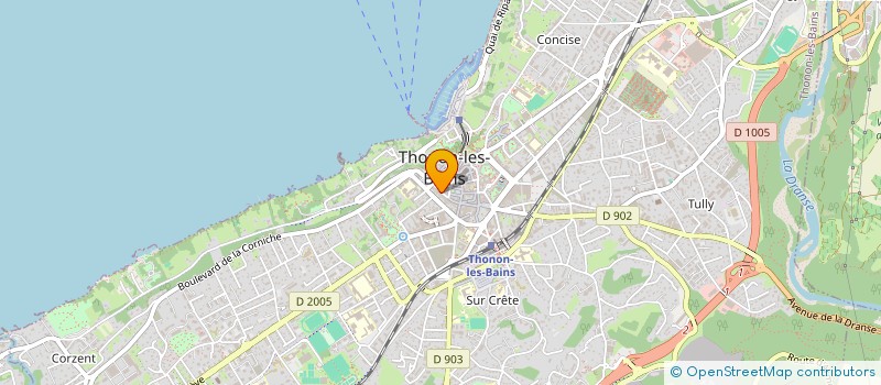 localisation de l'entreprise MADAME NADINE BUTINA à THONON-LES-BAINS