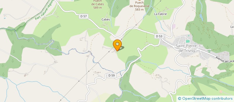 localisation de l'entreprise MADAME NADINE CALVIERE  LACAZE