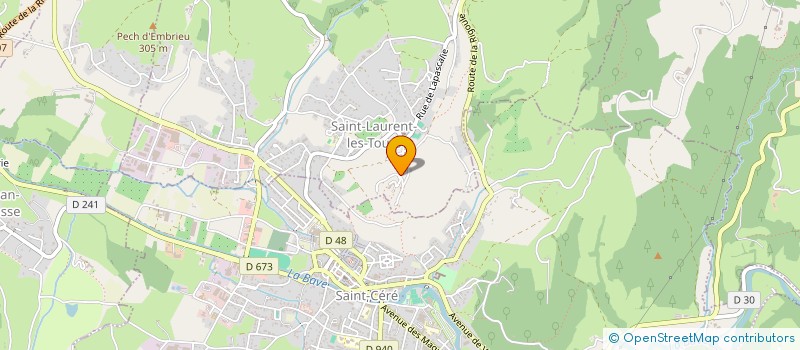 localisation de l'entreprise MADAME NADINE CALVIGNAC  SAINT-LAURENT-LES-TOURS