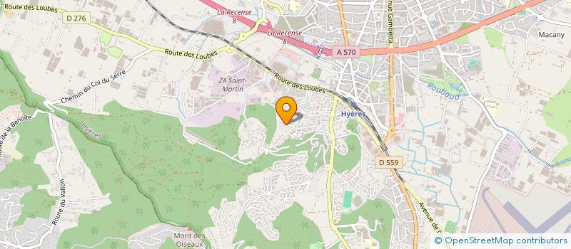 localisation de l'entreprise MADAME NADINE CAPRARO à HYERES