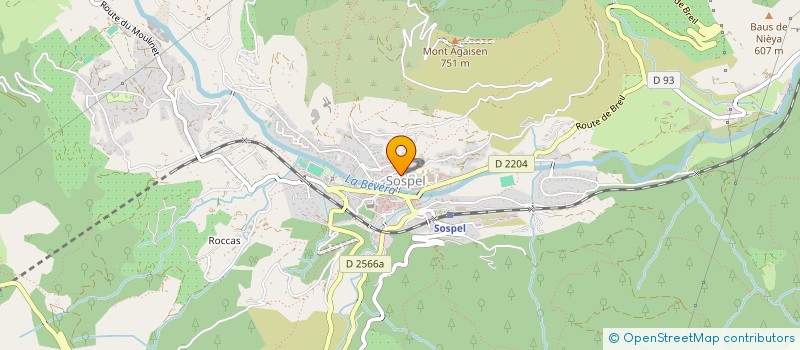 localisation de l'entreprise MADAME NADINE CASTILLE  SOSPEL