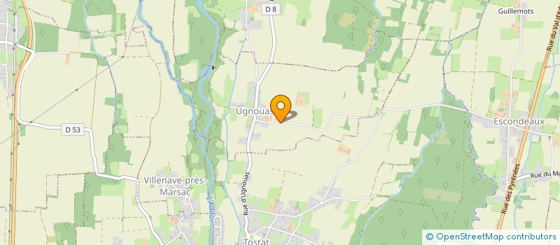 localisation de l'entreprise MADAME NADINE CAZENAVETTE  UGNOUAS