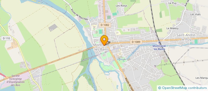 localisation de l'entreprise MADAME NADINE CELLIER  MONTROND-LES-BAINS