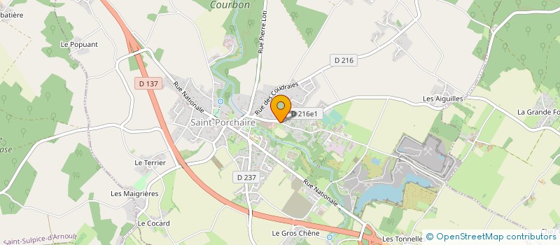 localisation de l'entreprise MADAME NADINE CHABRAT  SAINT-PORCHAIRE