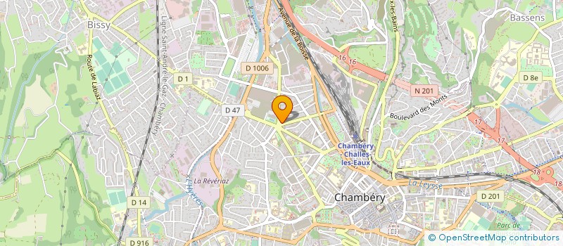 localisation de l'entreprise MADAME NADINE CHAMBON à CHAMBERY