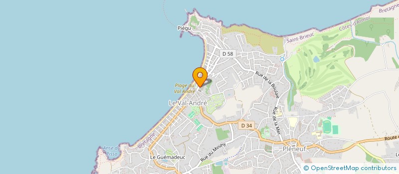 localisation de l'entreprise MADAME NADINE CHANTELAT  PLENEUF-VAL-ANDRE