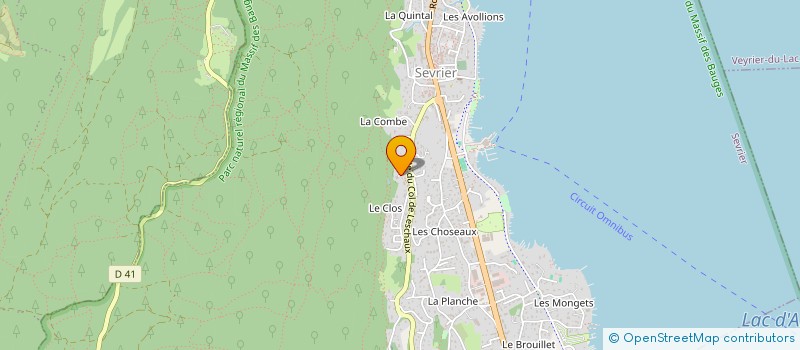 localisation de l'entreprise MADAME NADINE CHAPEAU à SEVRIER