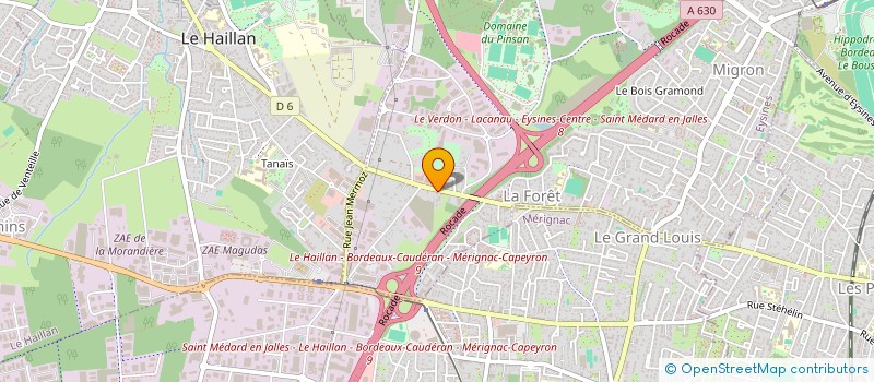 localisation de l'entreprise MADAME NADINE CHAPOTAT  EYSINES