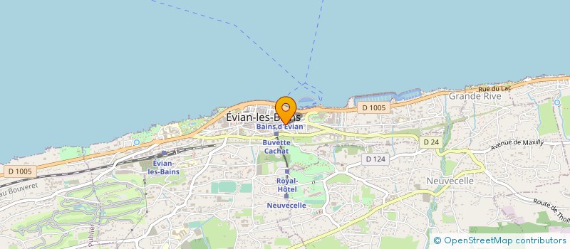 localisation de l'entreprise MADAME NADINE CHAPUIS à EVIAN-LES-BAINS
